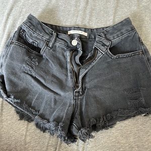 Pacsun black jean shorts, good condition